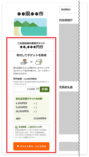 チケットをまとめてカートに入れる機能のイメージ