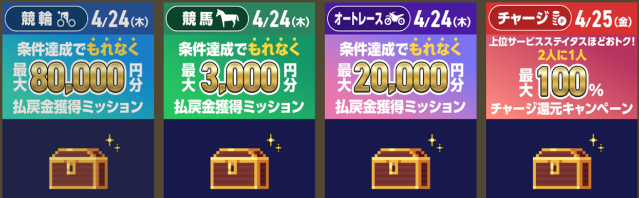 払戻金獲得ミッション